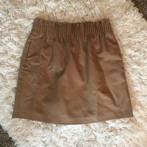 JCrew wool camel skirt with pockets, size 4